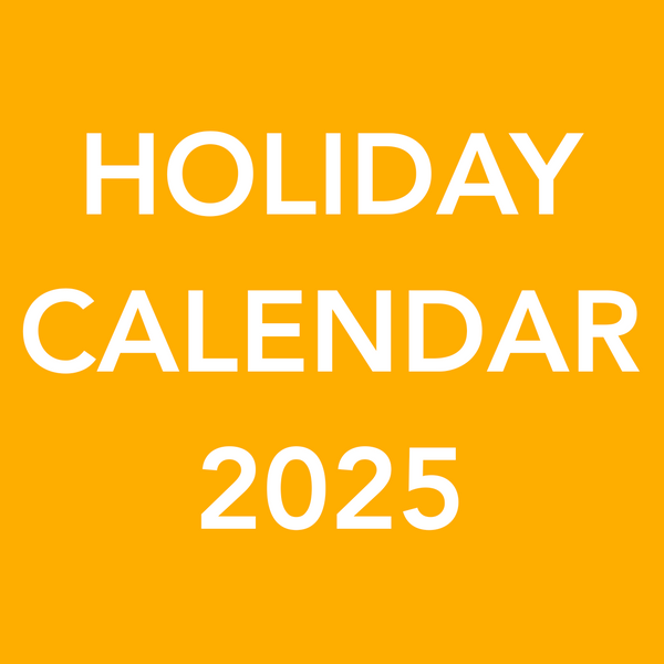ORRO HOLIDAY CALENDAR 2025