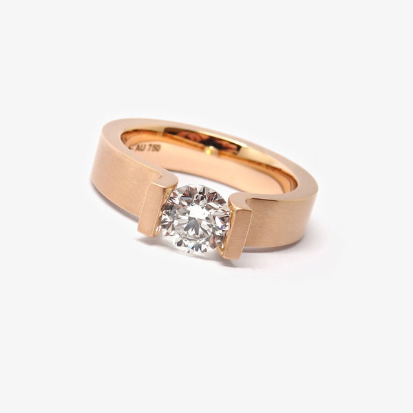 OPEN END C - RED GOLD + 0.70CT