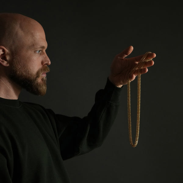 LOCKHART NECKLACE - SINGLE LOOP - ROLLED GOLD