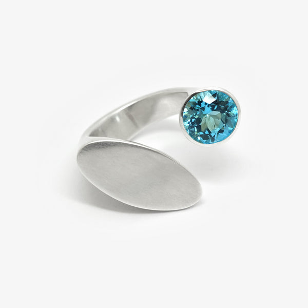 ORBIT - SILVER + BLUE TOPAZ