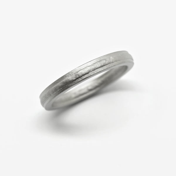 FUSION WEDDING RING 3MM - 950 PLATINUM + PURE PLATINUM