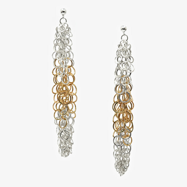 THOM EARRINGS - SILVER + ROLLED GOLD
