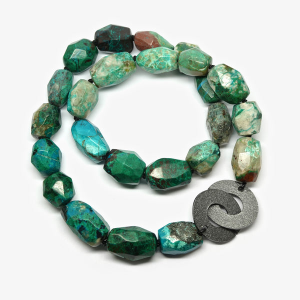 CHYSOCOLLA PEBBLE NECKLACE