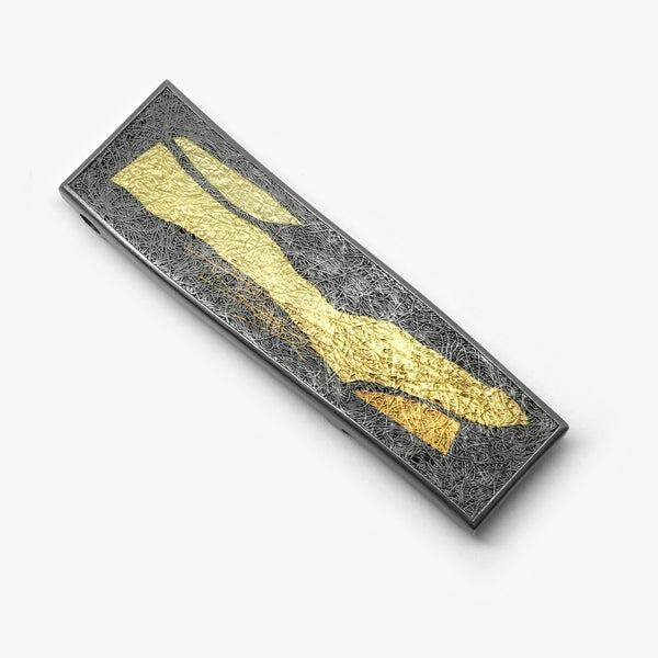 ABSTRACT BROOCH PENDANT - XL OBLONG