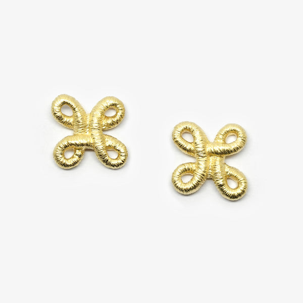 PIQUE DAME STUDS - GOLD PLATED SILVER