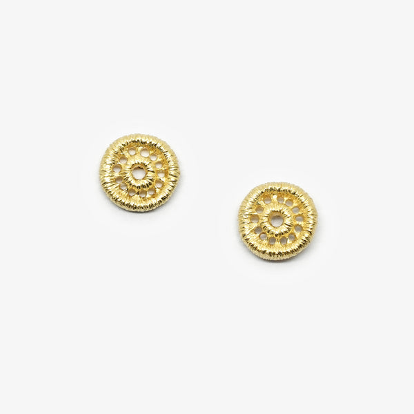 MISS TURANDOT STUDS - GOLD PLATED SILVER