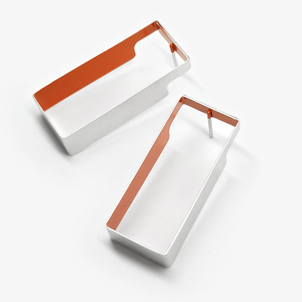 BAND EARRINGS - RECTANGLE