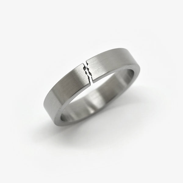 CRACKLE RING - 5MM - STEEL