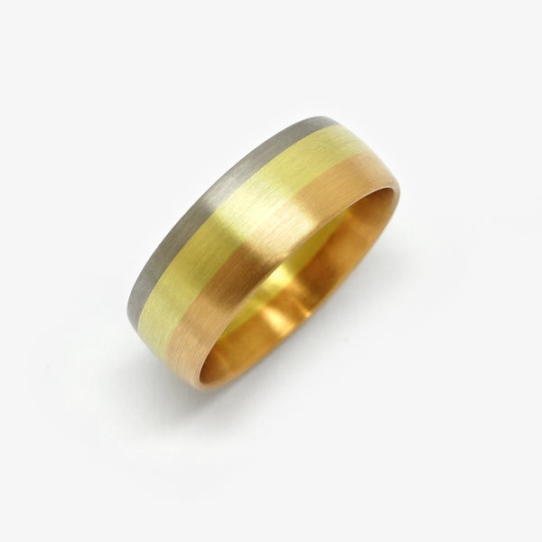 TRICOLOUR WEDDING RING