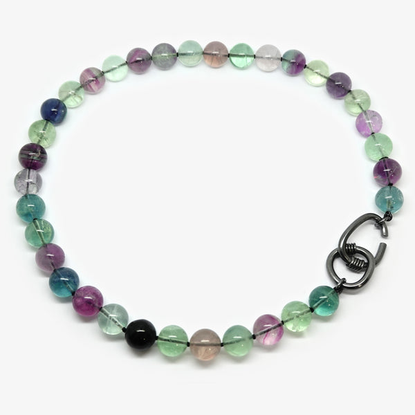 FLUORITE BEADS NECKLACE