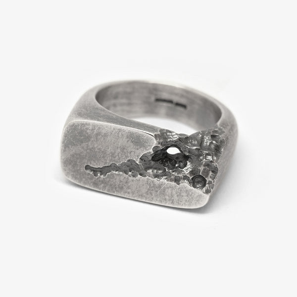GEODE SIGNET RING - OBLONG - 12X24MM