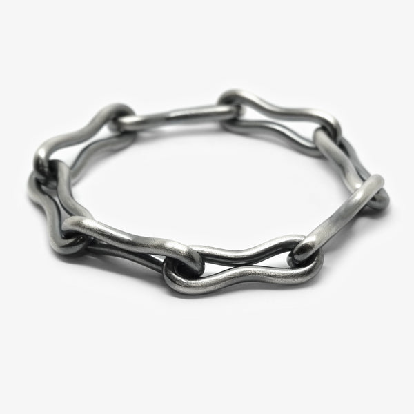 INFINITY BRACELET - XL - OXI SILVER