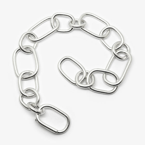 PAPERCLIP BRACELET - LARGE - SILVER
