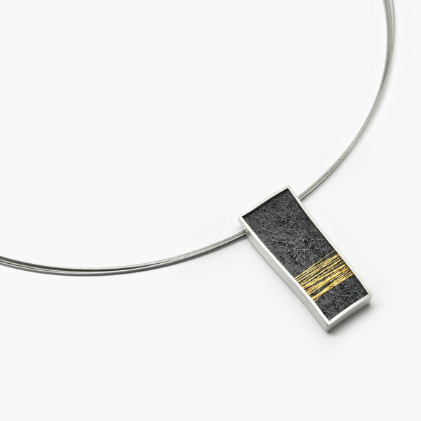 OBLONG PENDANT - GOLD HORIZON