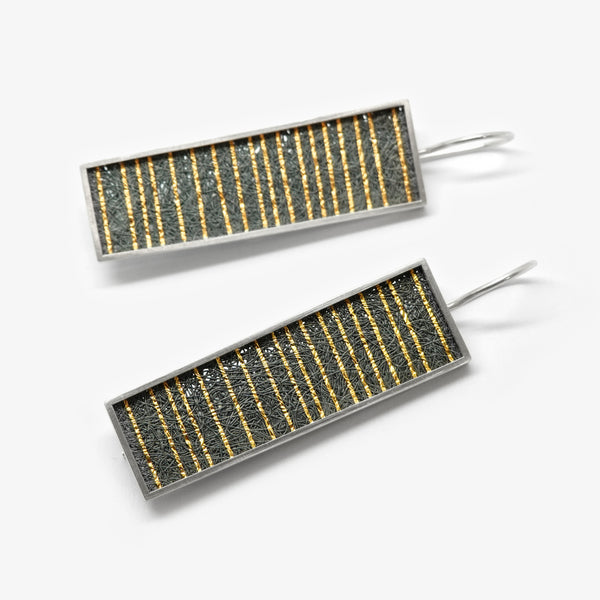 LONG EARRINGS - GOLD HORIZONTAL