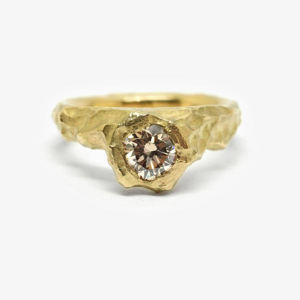 ORE RING - YELLOW GOLD - 0.75