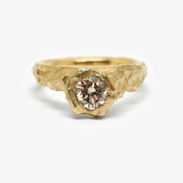 ORE RING - YELLOW GOLD - 0.75