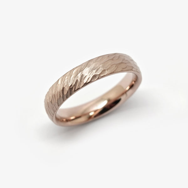HAMMERBLOW LINEA WEDDING RING - 5MM - ROSEWOOD - UNDULATING