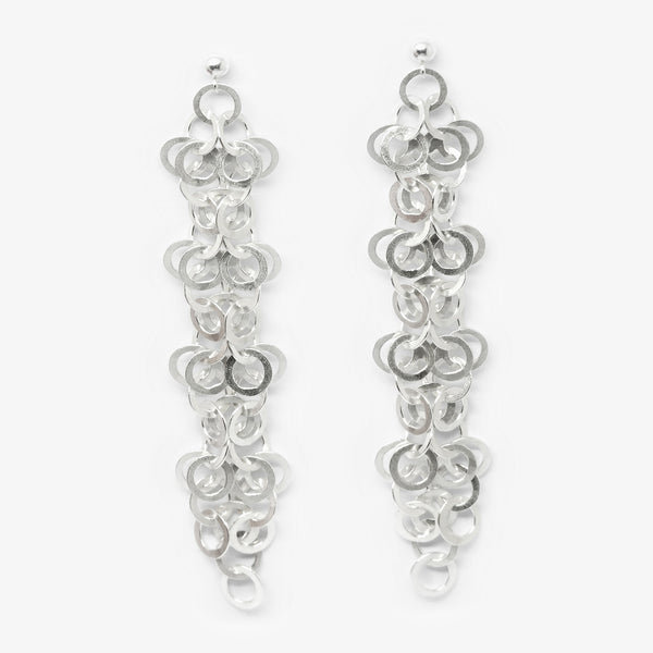 REDPATH EARRINGS - EXTRA LONG - SILVER