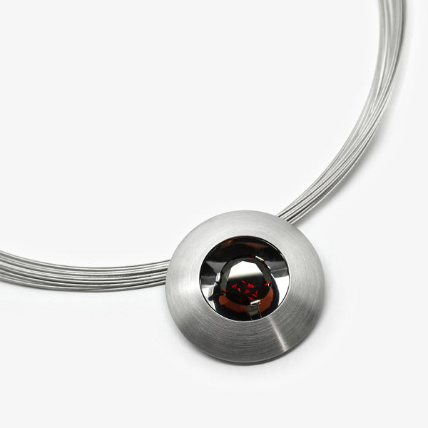 HELIOS PENDANT - LARGE - GARNET