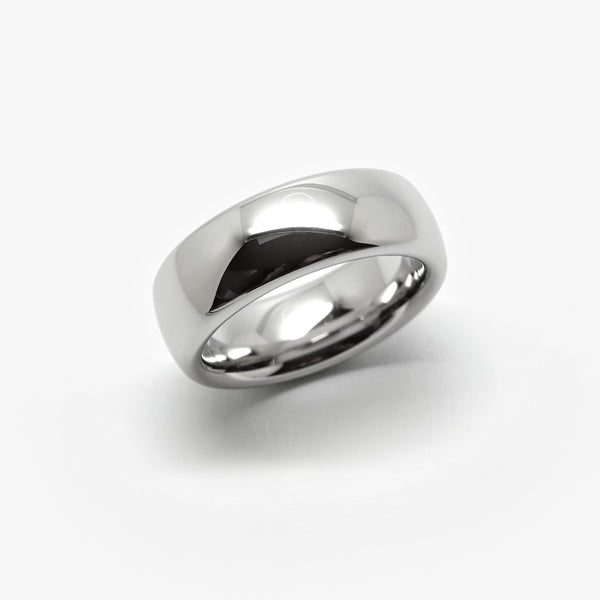 OVAL WEDDING RING - 7MM - PALLADIUM