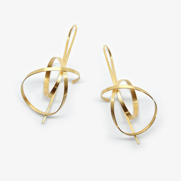 LA LINEA EARRINGS - LONG - YELLOW GOLD