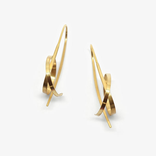 LA LINEA EARRINGS - SHORT - YELLOW GOLD