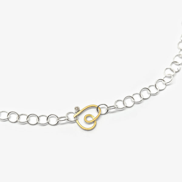 PIROUETTE CHAIN NECKLACE + DIAMOND