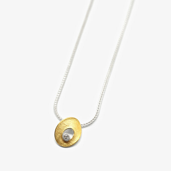 AVOCADO PENDANT + DIAMOND