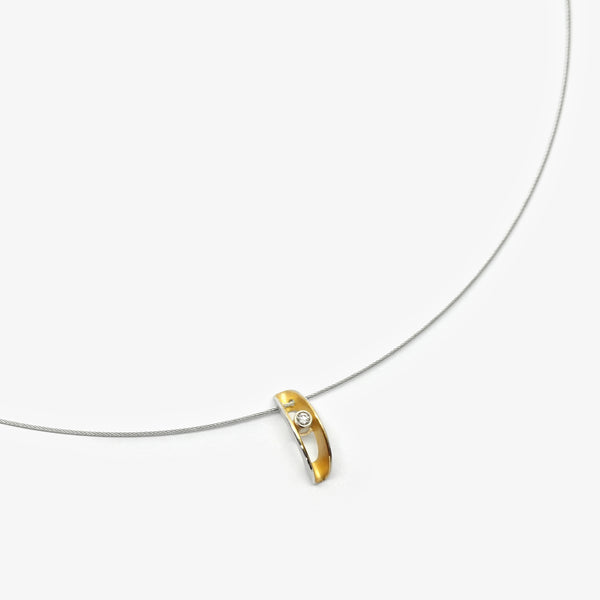 TACO NECKLACE + DIAMOND
