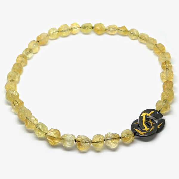 GOLD CITRINE NECKLACE