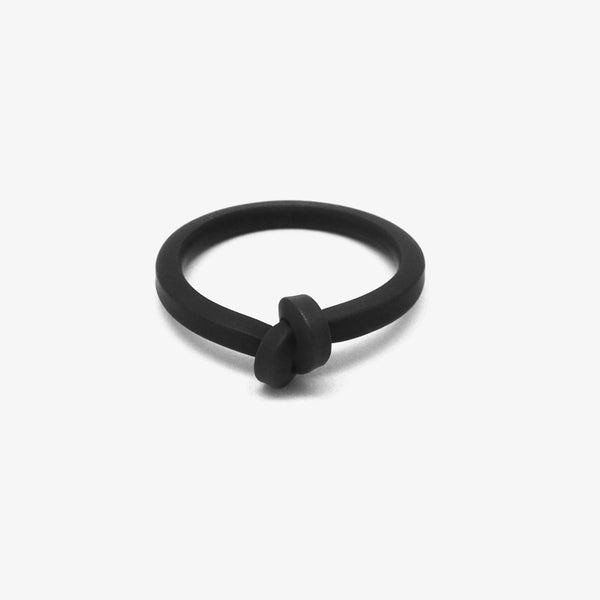KNOT RING #300 - BLACK