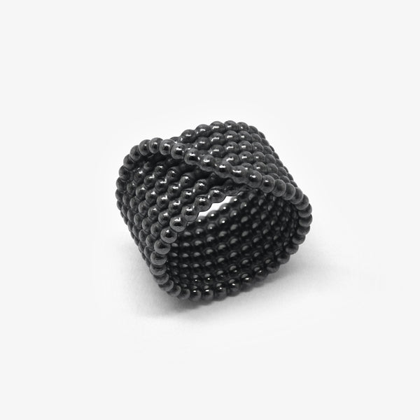 SNAKE RING 7 - OXIDISED SILVER
