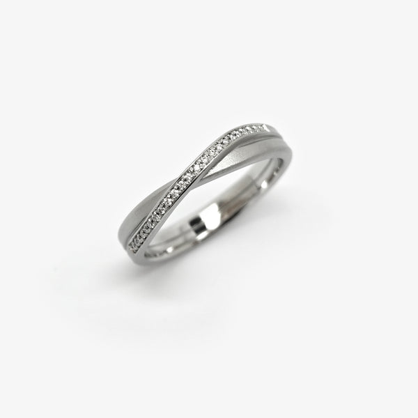 ENDLESS RING 1.5 - 2 TIMES - PLATINUM + DIAMONDS