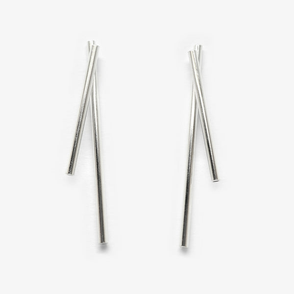 LINEA STUDS - SILVER - LONG
