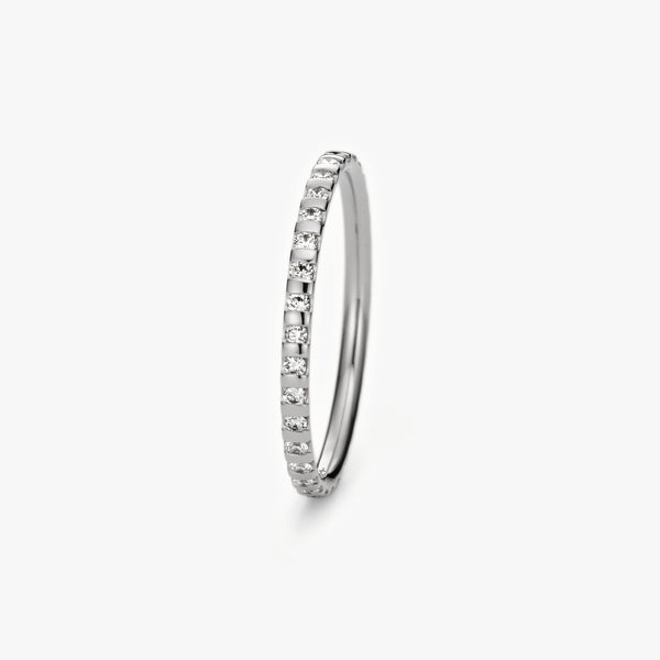 MEMORY RING - PLATINUM - 1.5 ROUND + 35 DIAMONDS