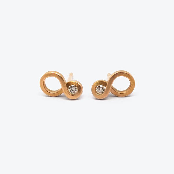 ENDLESS STUDS - ROSE GOLD + DIAMONDS