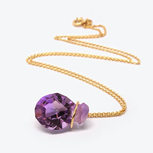 ROUND AMETHYST PENDANT