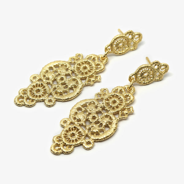 TURANDOT EARRING - GOLD PLATED SILVER