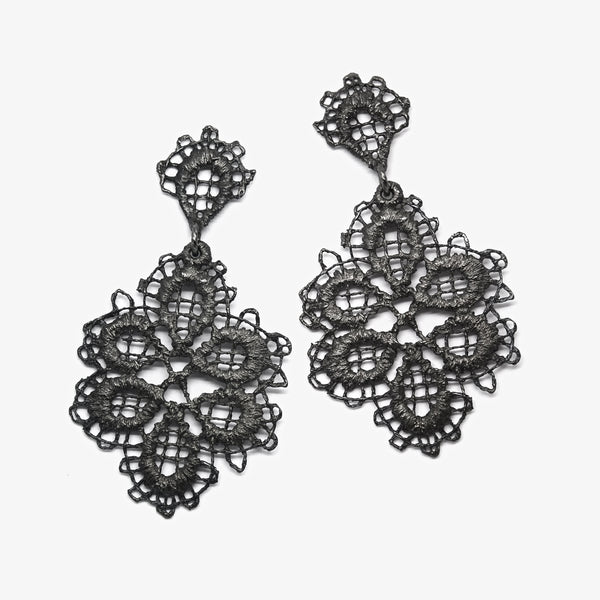 MERCHANT'S DAUGHTER EARRINGS - OXIDISED SILVER