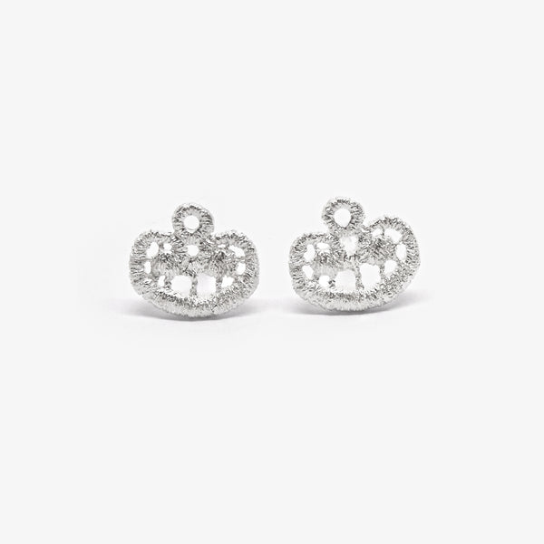 VOLUTE STUDS - SILVER