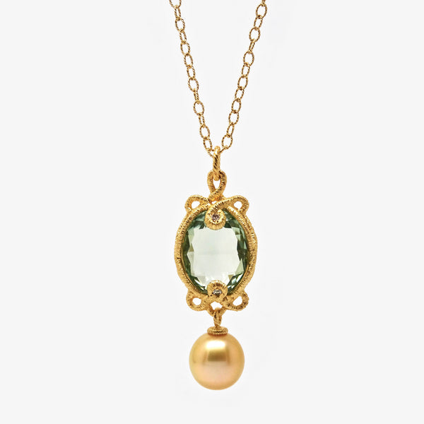 UNDINE PENDANT + YELLOW GOLD + SOUTHSEA PEARL