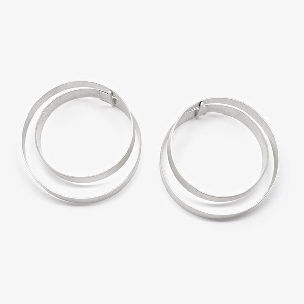 RIBBON EARRINGS - CIRCLE