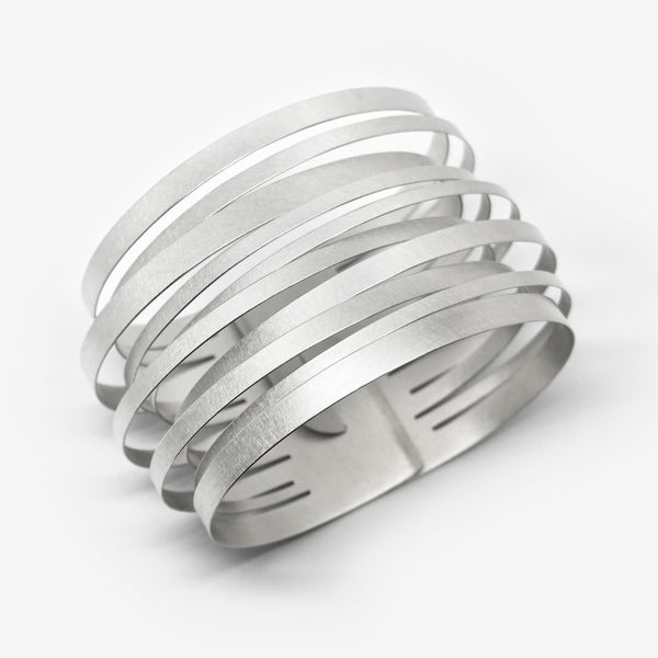 CURLED STRIPES BRACELET - BROAD