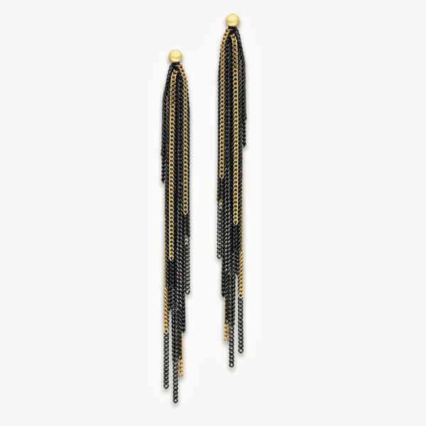 PAVO EARRINGS - YELLOW + BLACK
