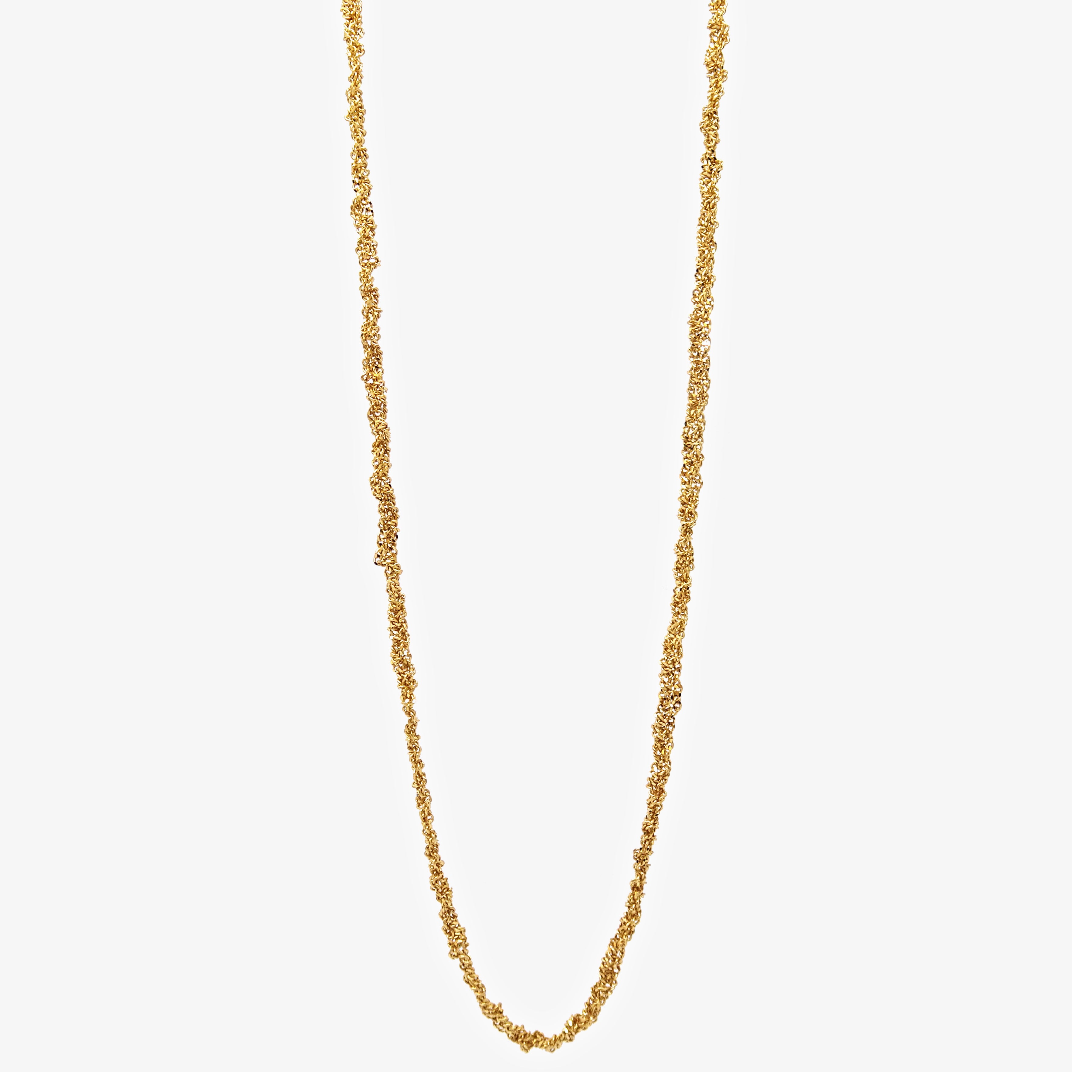 LONG TWIST COLLIER - GOLD PLATED