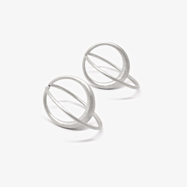 SILVER ZIRKEL EARRINGS