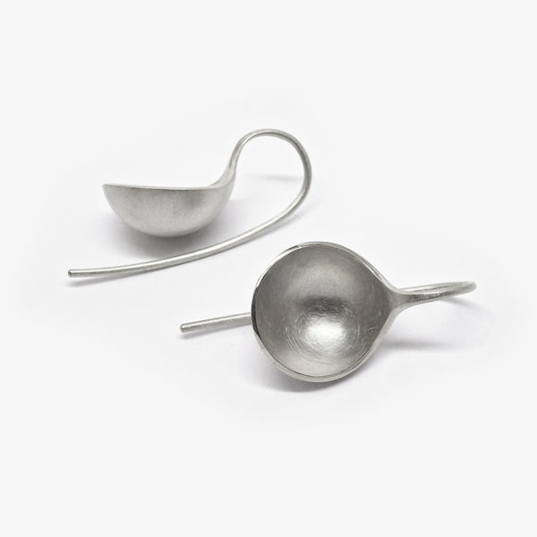 SPOON EARRINGS - SILVER