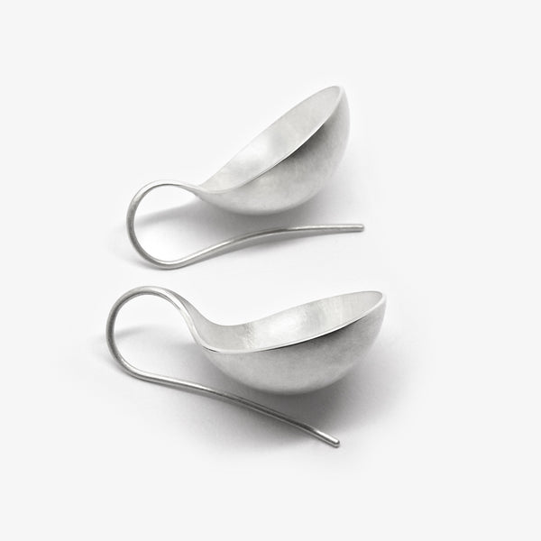 XL SPOON EARRINGS - SILVER