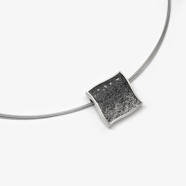 SQUARE PENDANT - BLACK FADE